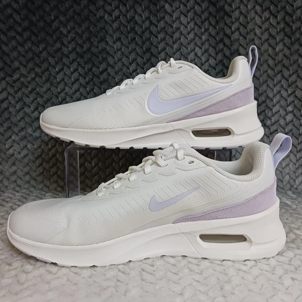 Nike Air Max Nuaxis SE Summit White Amethyst Tint Women's Running Shoes Size 11